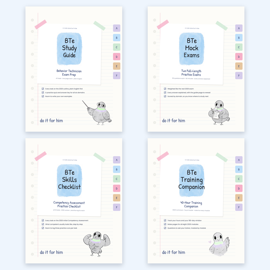 BTe Study Bundle: Behavior Technician Exam Prep